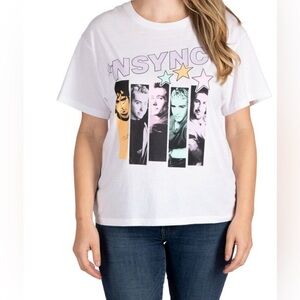 NSYNC Ladies Short Sleeve Band Tee